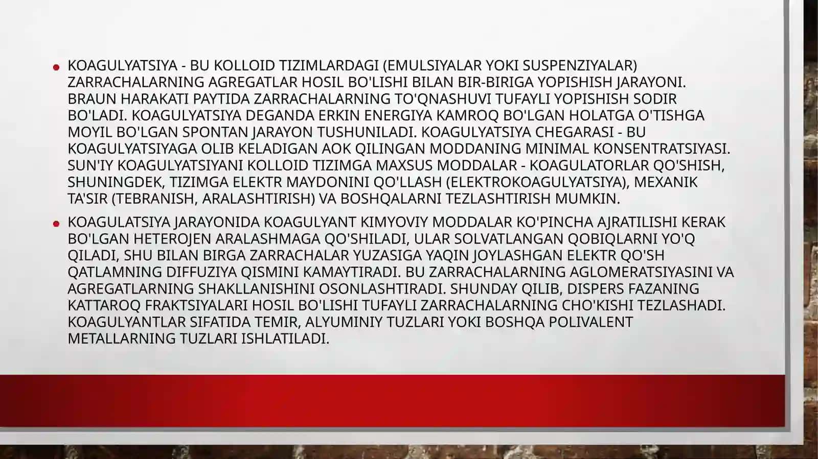 aralashmalarni ajratish usullari. Aralashmalarni ajratish usullari 4