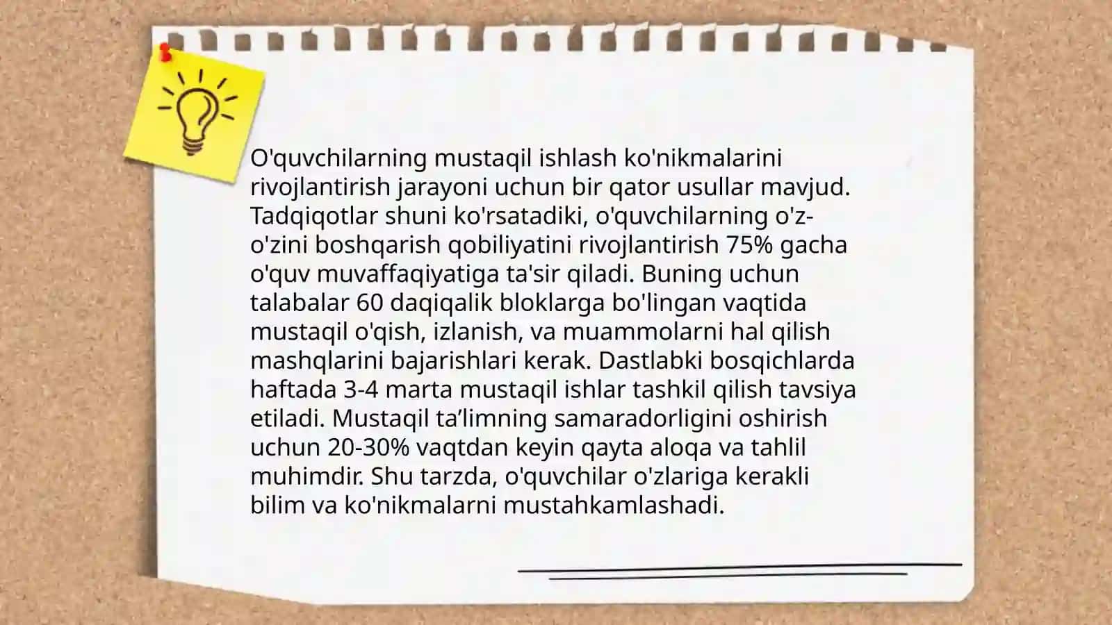 Sinfdan tashqari ishlarni tashkil etish 4