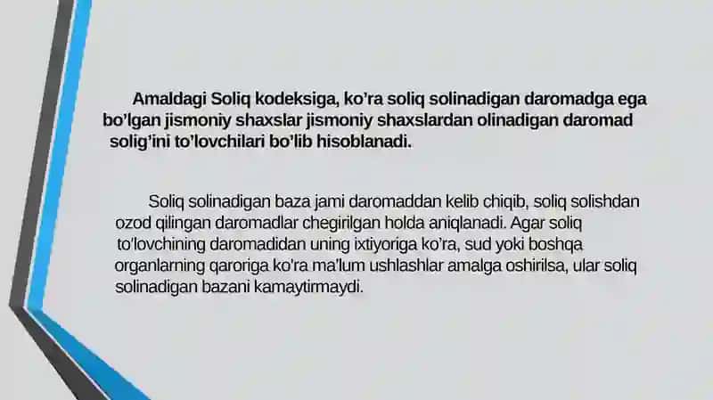 Jismoniy shaxslardan olinadigan daromad solig’i 4