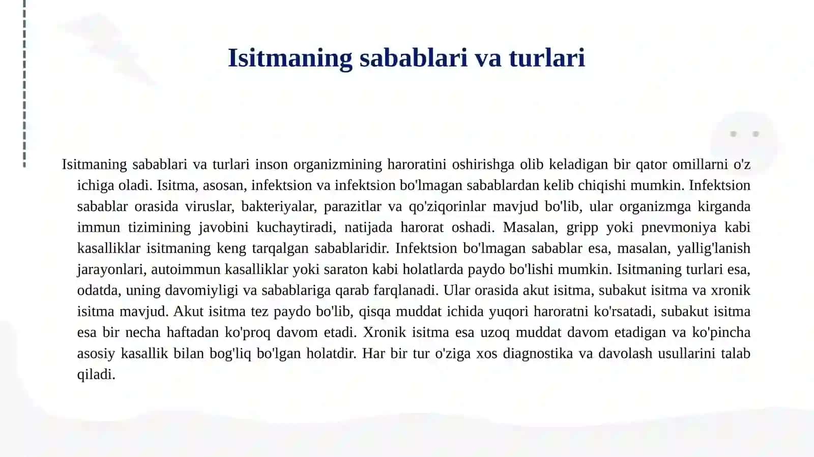 Isitmaning gipertermiyadan farqi 4