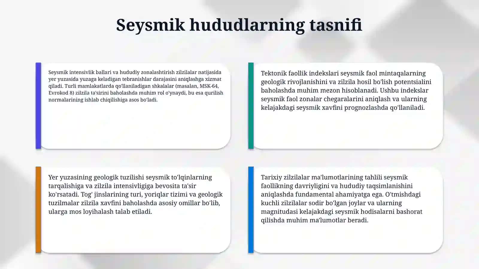 QMQ 2.01.03-96 "Seysmik hududlarda loyihalash" 4