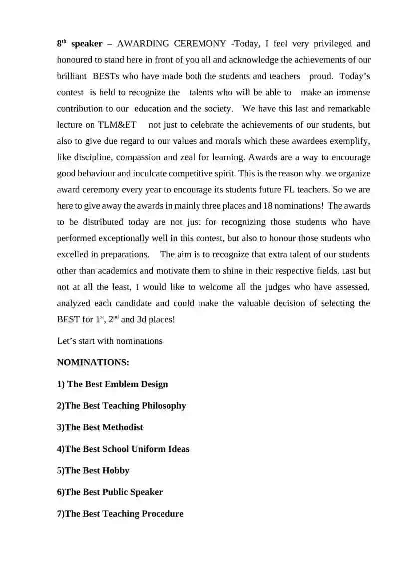 SCENARIO OF THE DEMO LECTURE 4