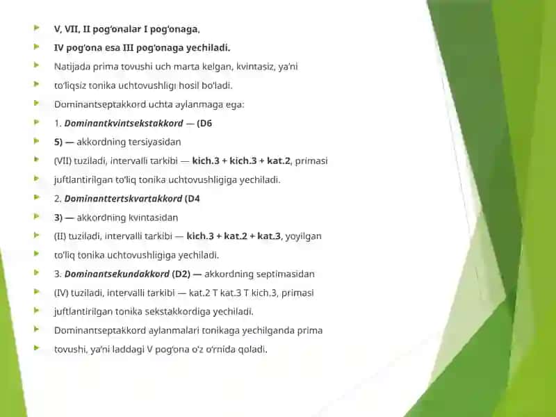 Dominant septakkord 4