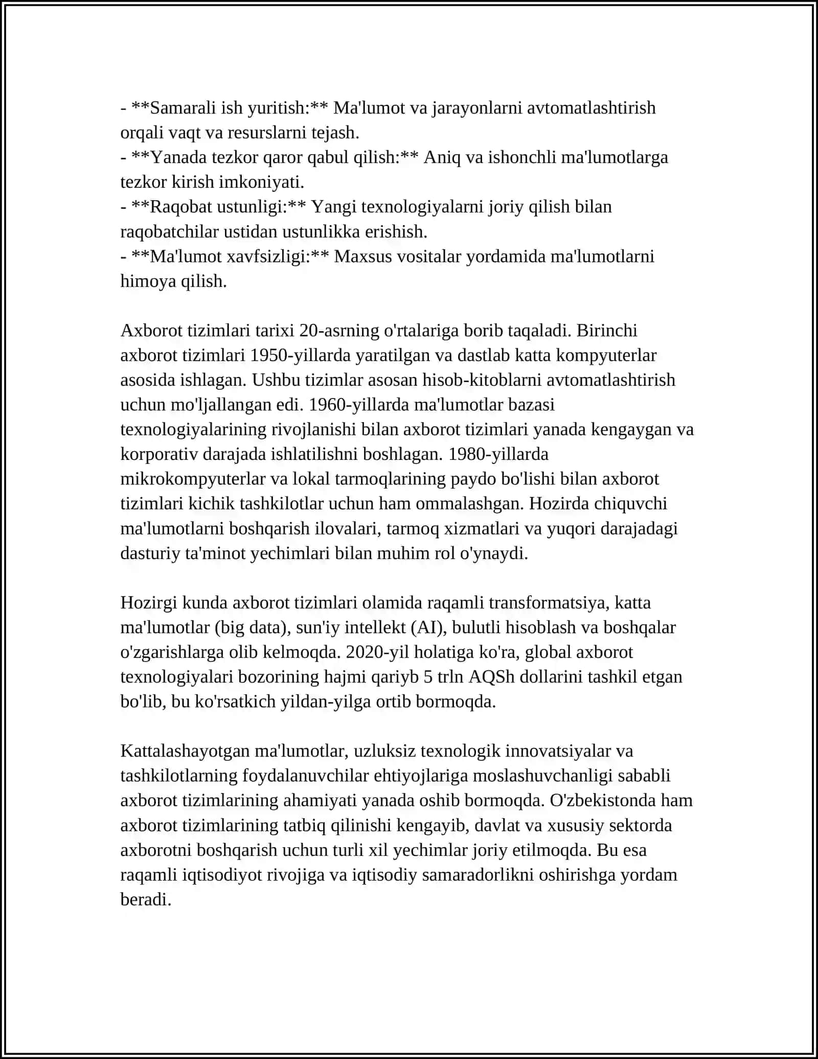 Axborot tizimlari ta'rifi 4