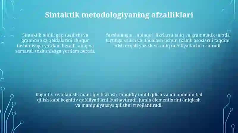 Sintaktik Uslubiyat 4