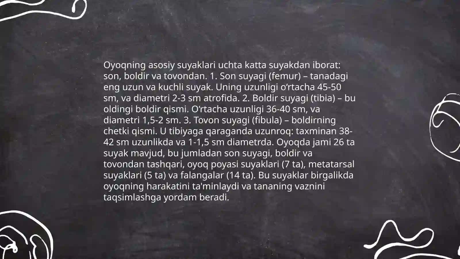 Oyoq suyaklari anatomiyasi 4