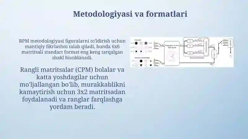 Raven Progressive Matrices (RPM) metodikasi 4