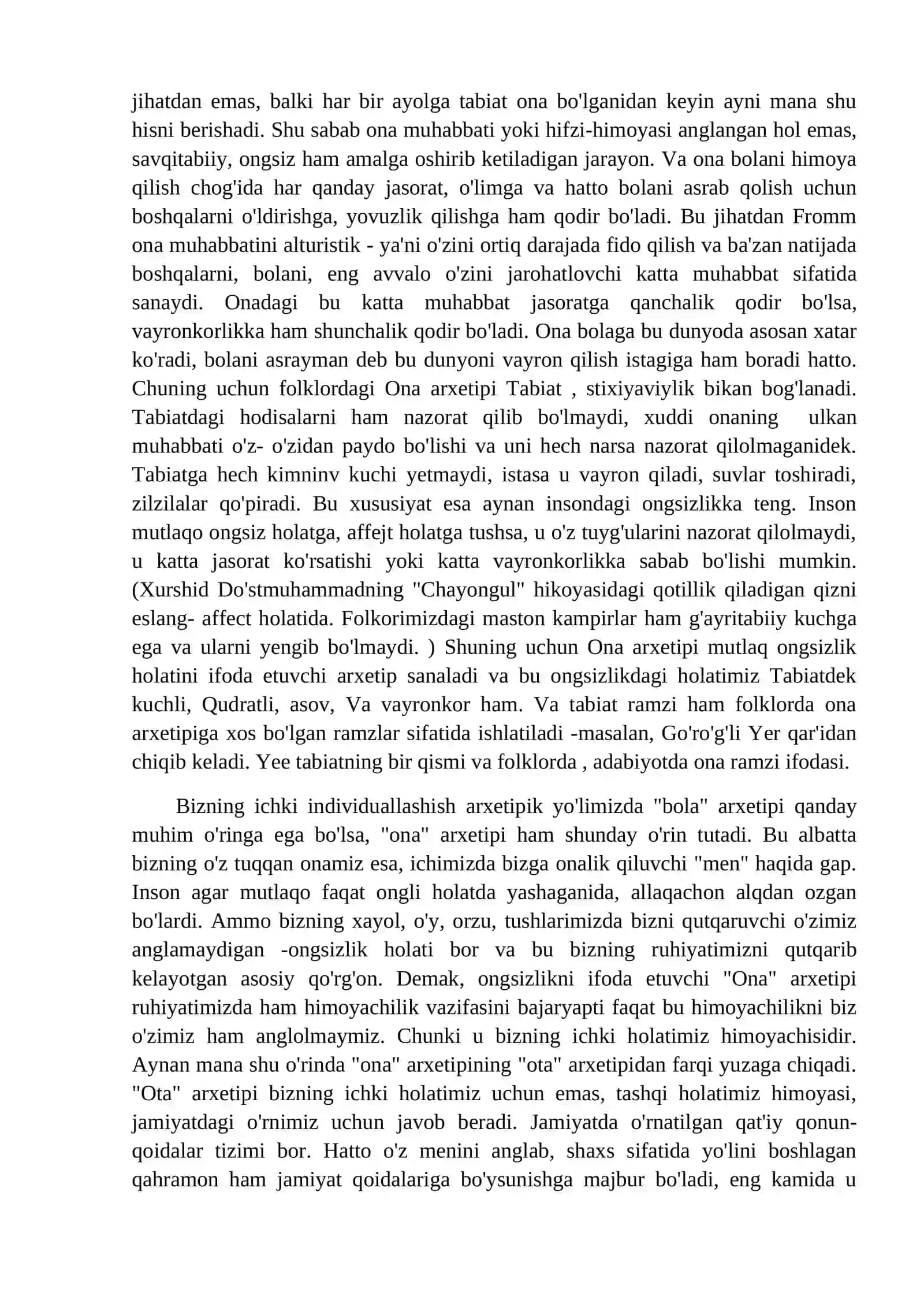 Inson shaxsiyatining arxetipik yo`li 4