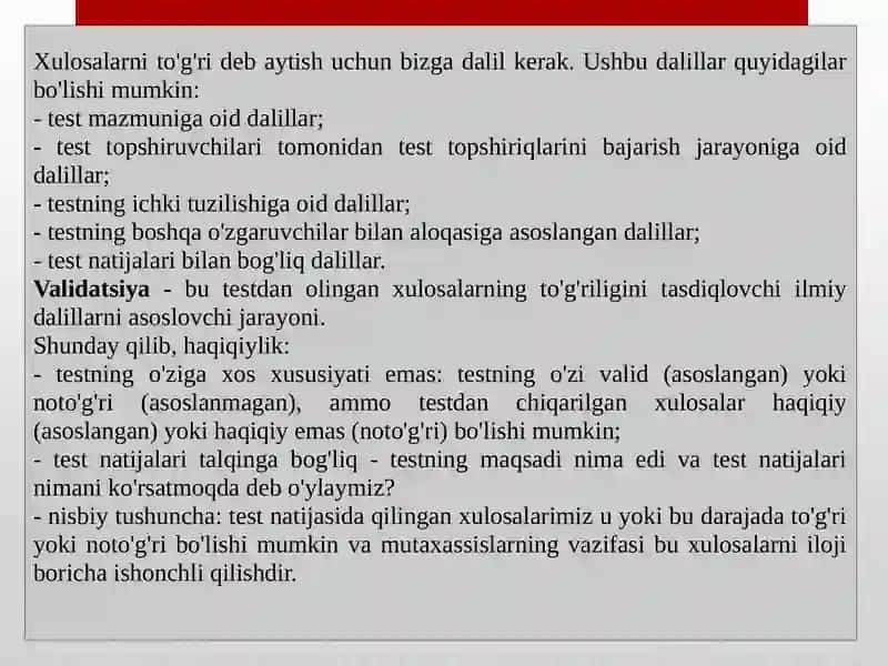 Testyaratishning zamonaviy nazariyasi 4
