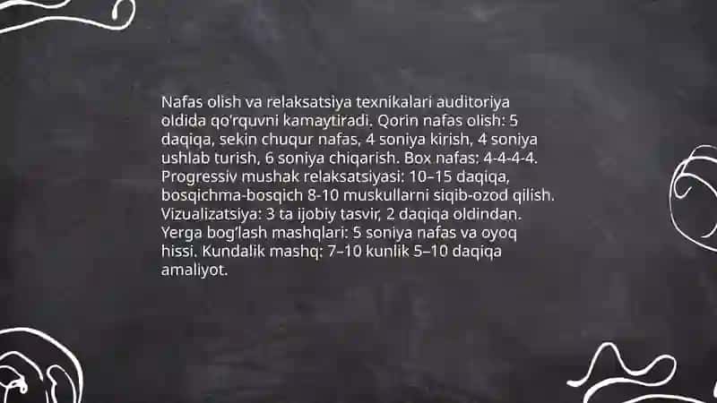 Auditoria oldida gapirish qoʻrquvni yengish 4
