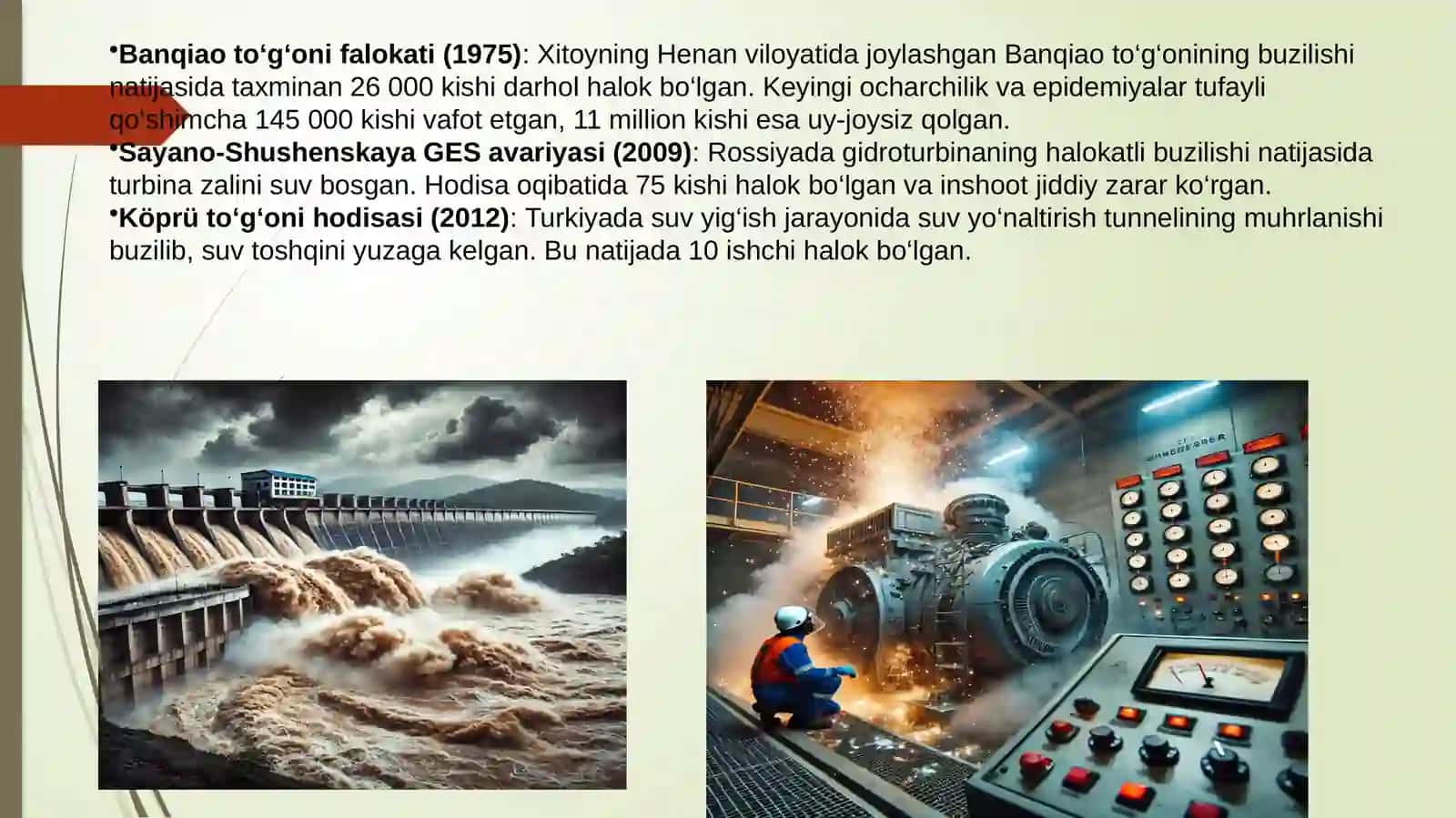 Gidroelektr stansiyalarda avariya holatlari tahlili 4