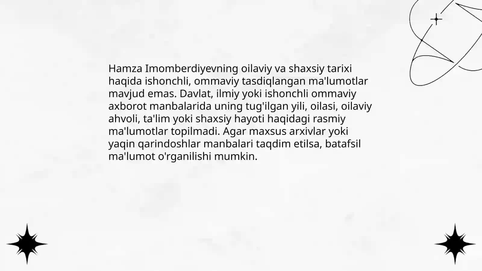 Hamza Imomberdiyevning hayoti va tarjimai holi 4