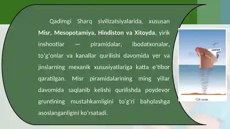 Geomexanika fanning qadimgi tarixi 4