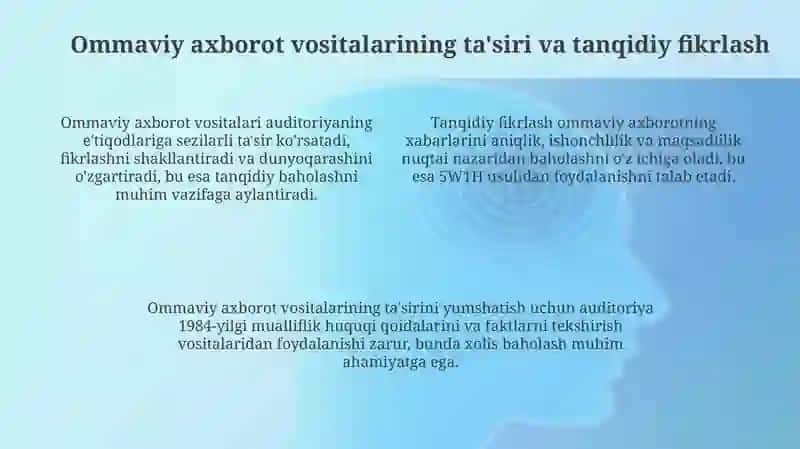 Ommaviy axborot madaniyati va ta'limi 4