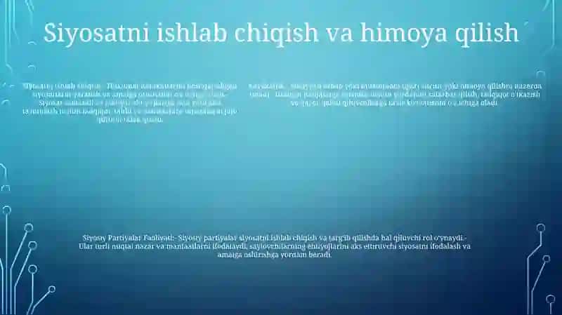 Siyosiy Partiyalar Faoliyati 4
