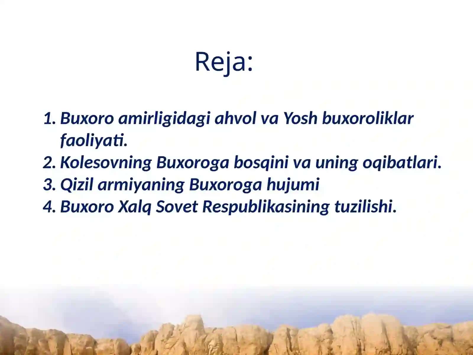 Buxoro Amirligining Tugatilishi 4