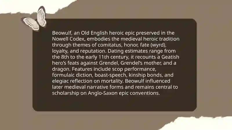 Old English literature and poetry 4