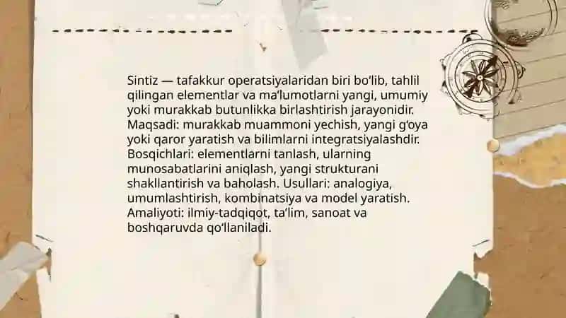 Tafakkur operatsiyalari 4