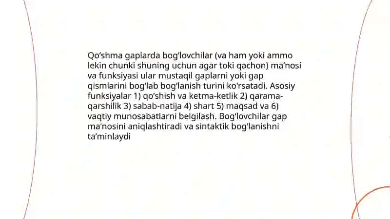 Qoʻshma gaplar yuzasidan munozaralar 4