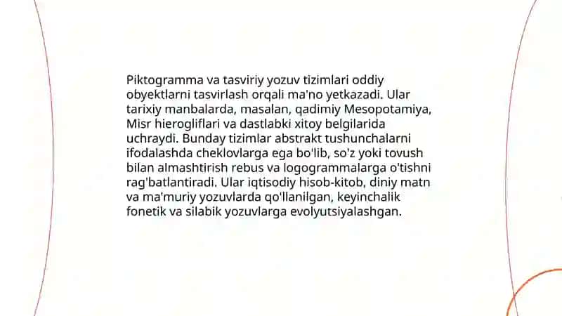 Yozuv. Yozuvning taraqqiyoti 4