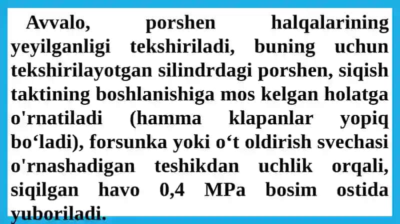 AVTOMOBIL DVIGATELLARIGA TXK VA TA’MIRLASH 4