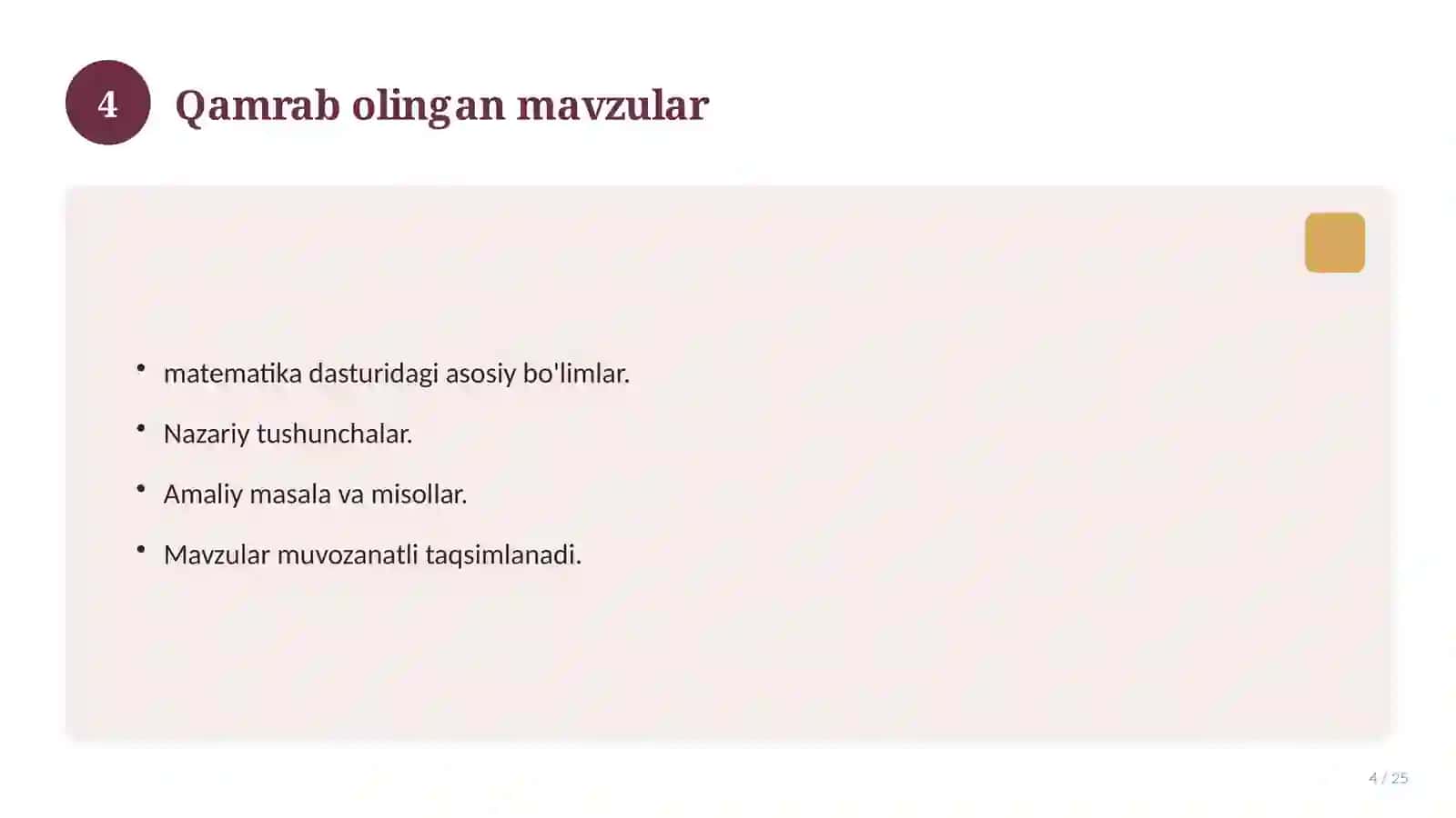 Informatika fanidan 9-sinf: mavzulashtirilgan nazorat ishi va tahlil 4