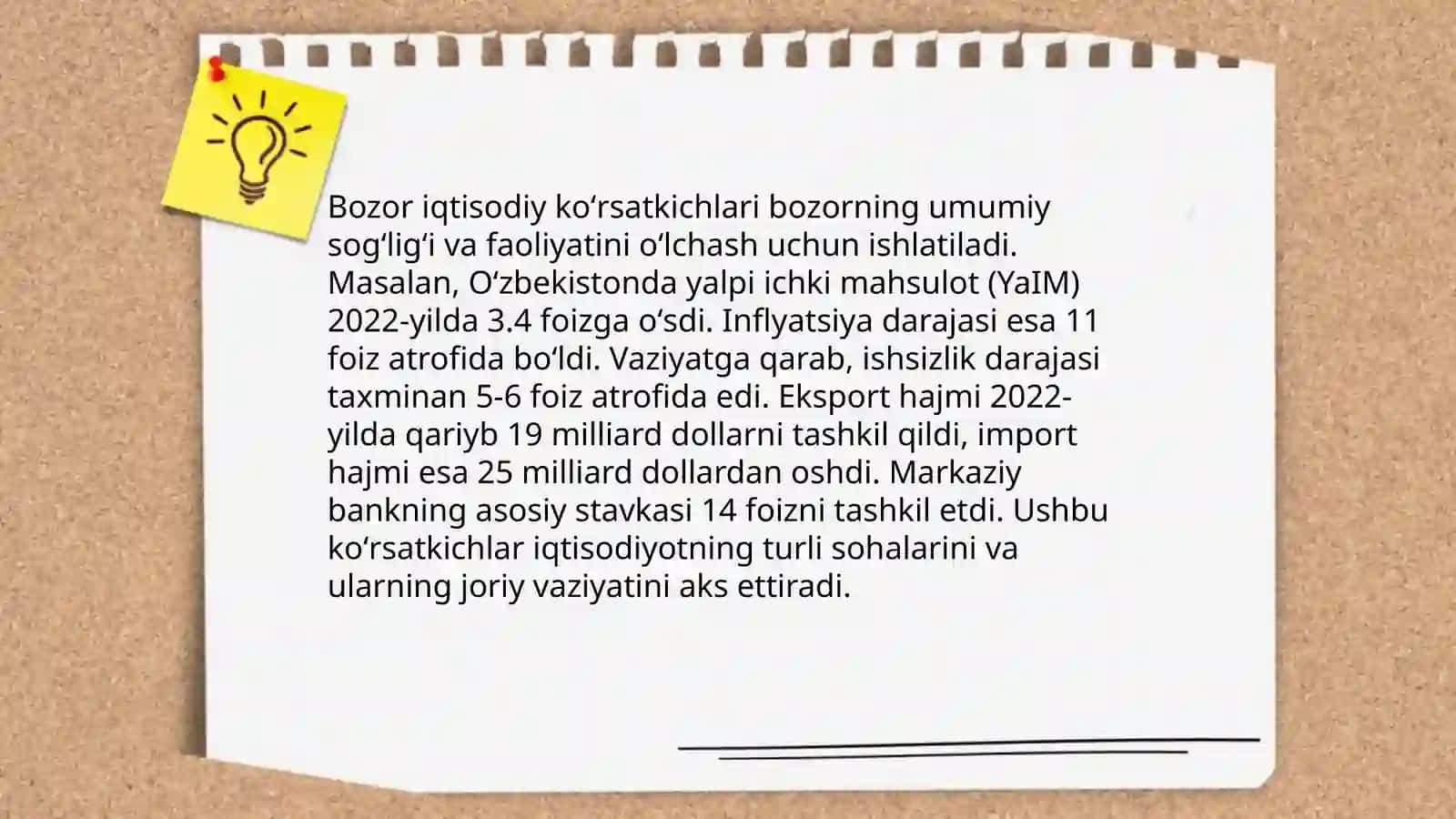 Fundamental ma'lumotlar va bozor xatti harakati 4