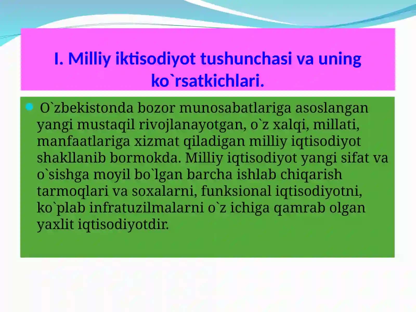 Milliy iqtisodiyot 4