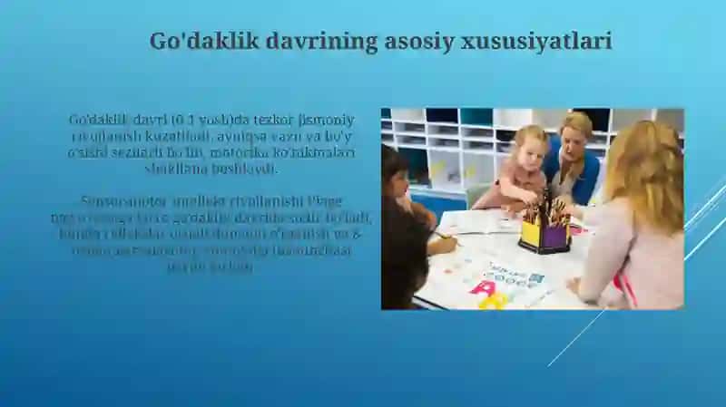Ilk va maktabgacha ta'lim davrida yosh davrlarning oziga xos xususiyatlari 4