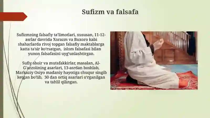 Tasavvuf talimotining sharq madaniyatiga taʼsiri 4