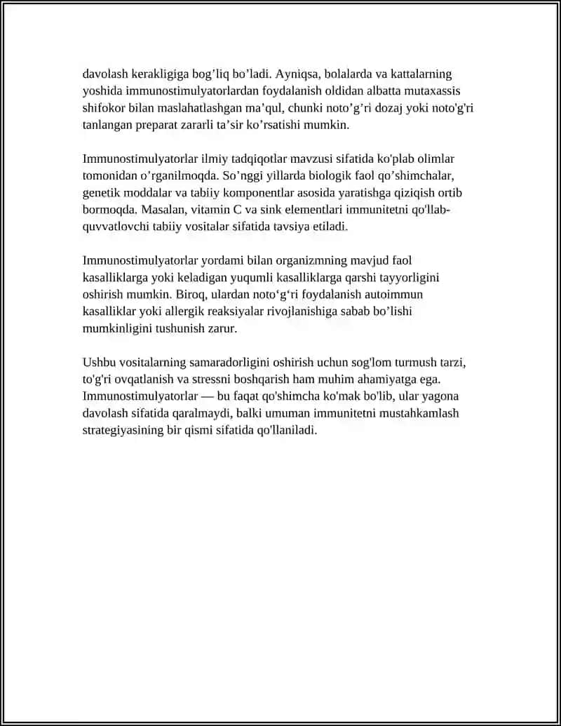 IMMUNITETGA TA'SIR ETUVCHI VOSITALAR 4