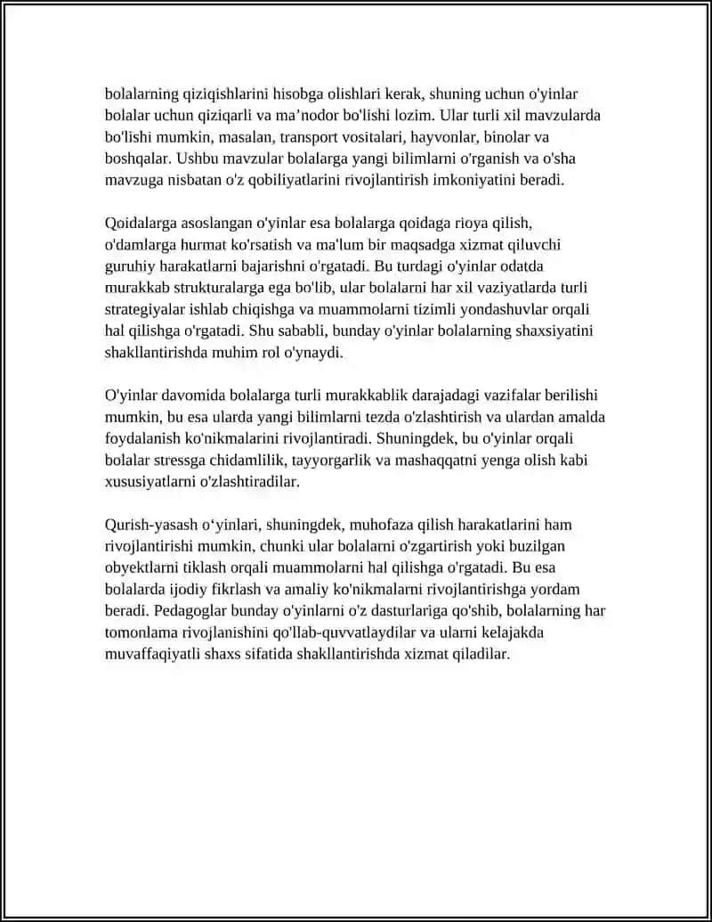 Qurish-yasash oʻyinlarining pedagogik asoslari 4