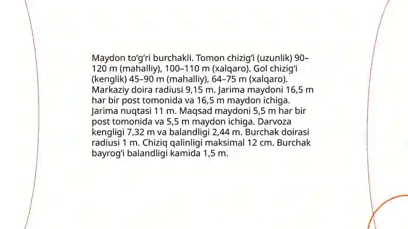 Futbol oʻyin qoidalari 4