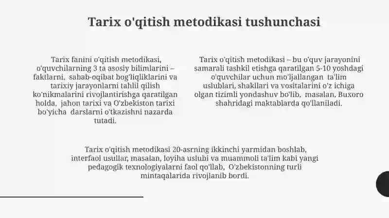 Tarix o'qitish metodikasi va uning turlari 4