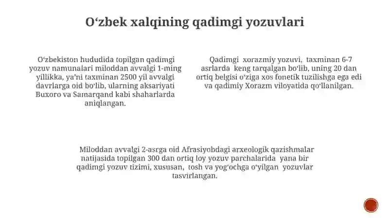 Oʻzbek xalqi foydalangan yozuvlar 4