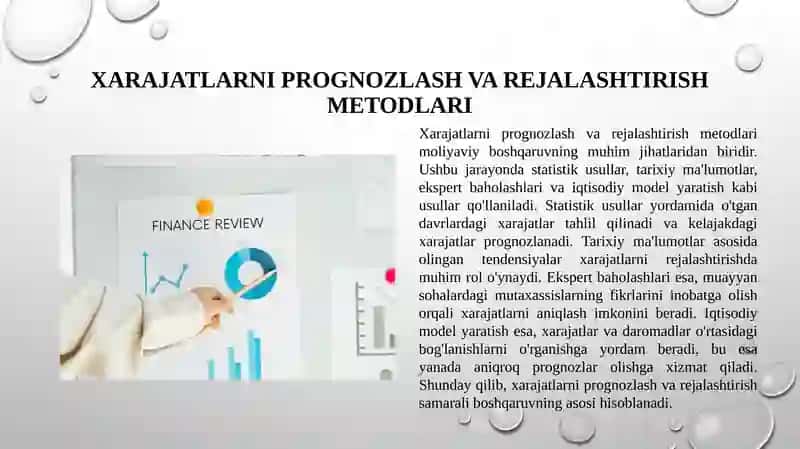 Xarajatlarni tahlil qilish va tasniflash usullari 4