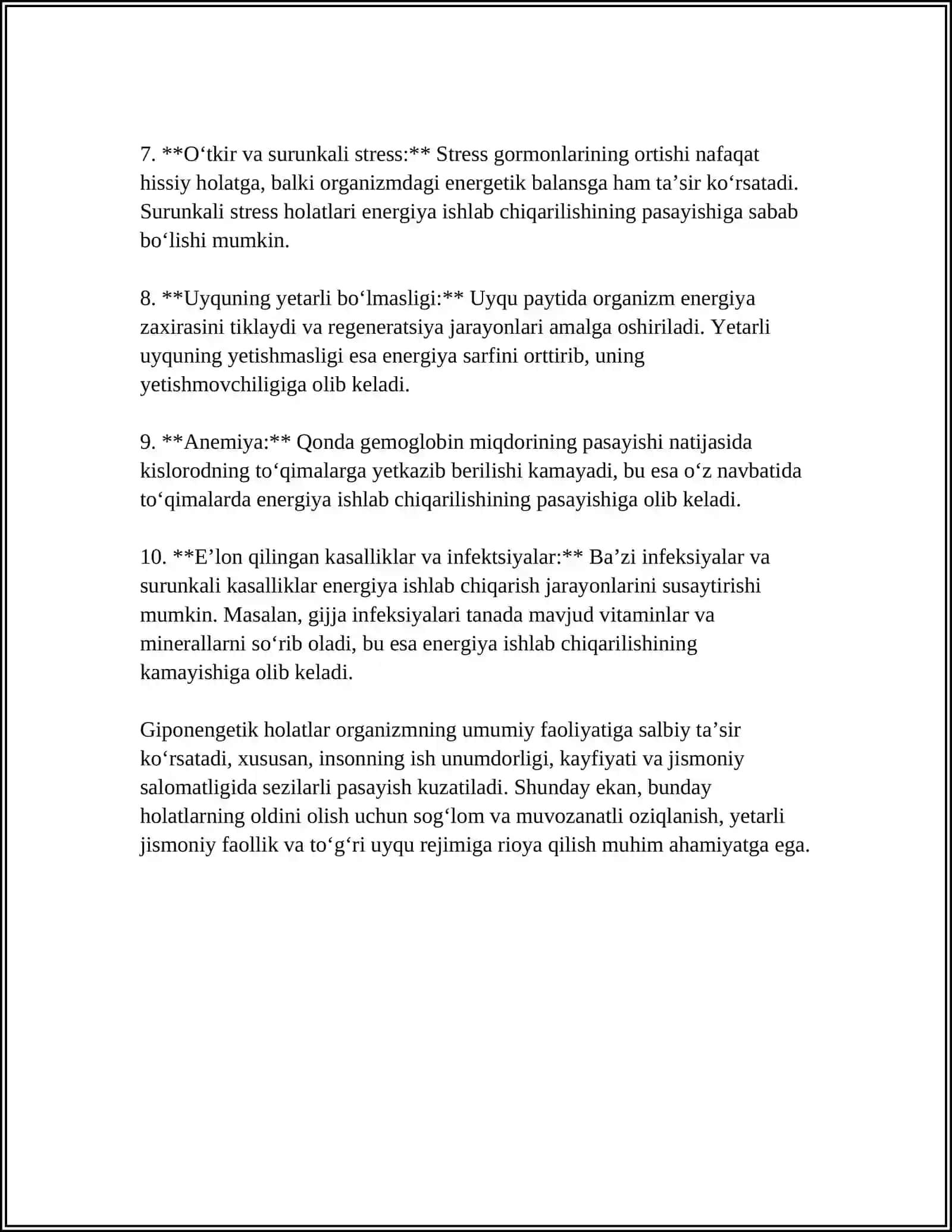 GIPOENERGETIK HOLATLAR 4