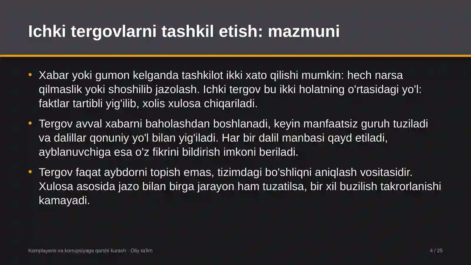 qurolli kuchlarda ichki tergovlarni tashkil etish 8568 4