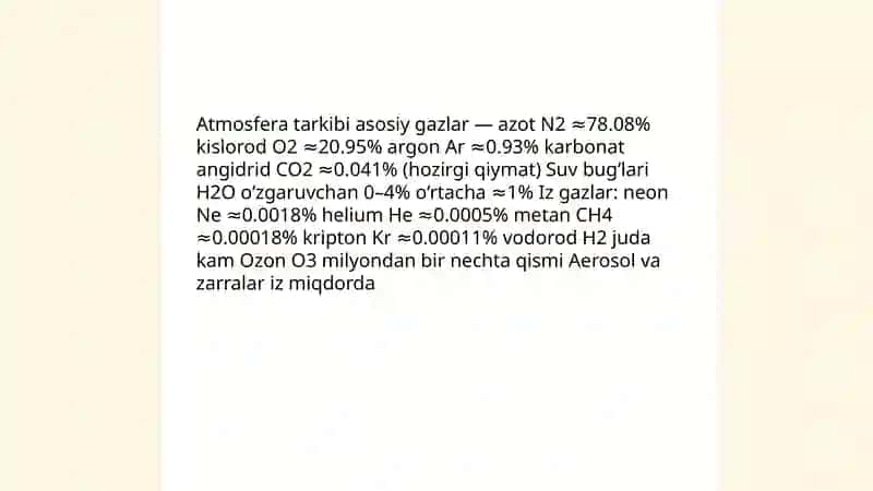 Atmosfera va uning tuzilishi 4