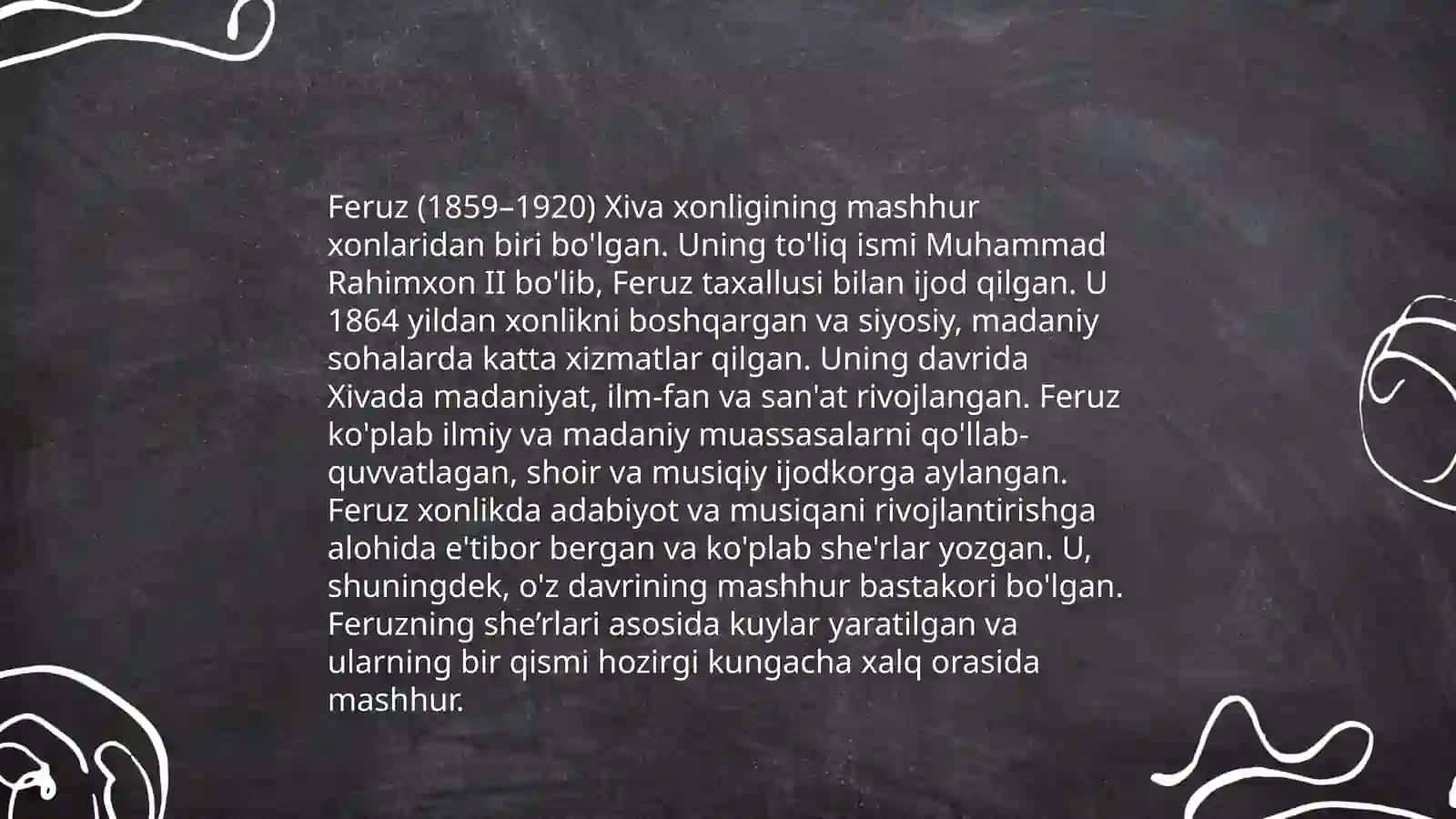 Xiva adabiy muhitida Feruz va Komil Xorazmiy ijodi 4