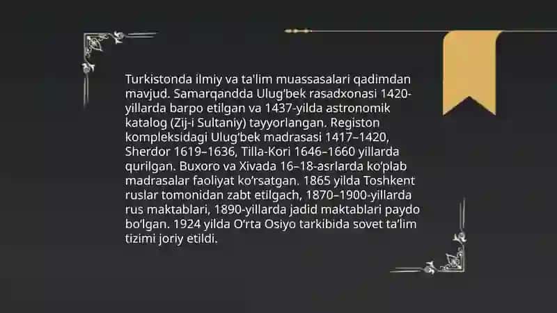 Turkistonda ilm fan va madaniyat 4