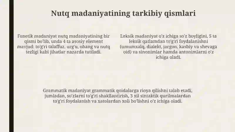 Oʻqituvchi nutq madaniyati 4