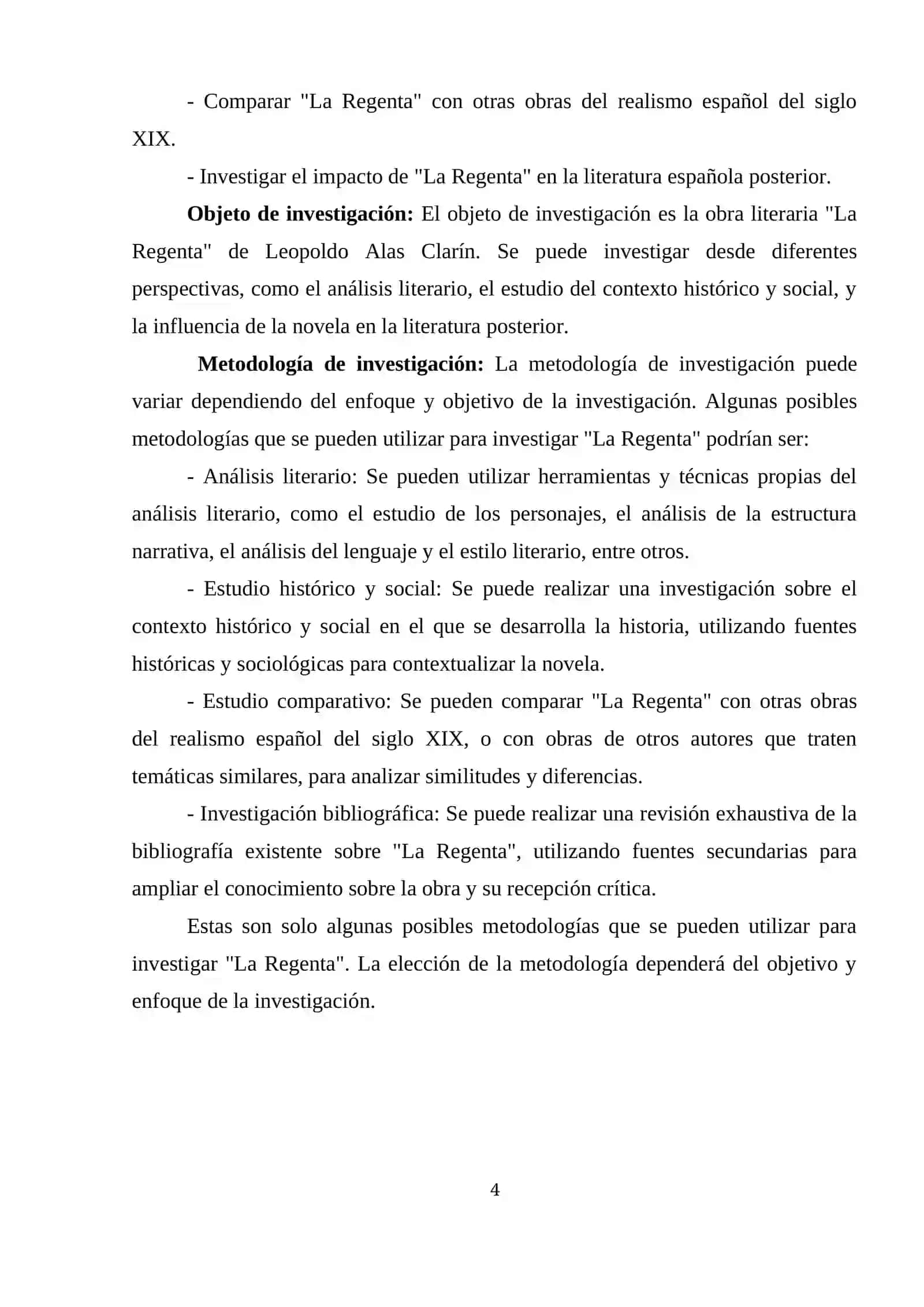 La obra de Leopoldo Alas Clarín “La Regenta” 4