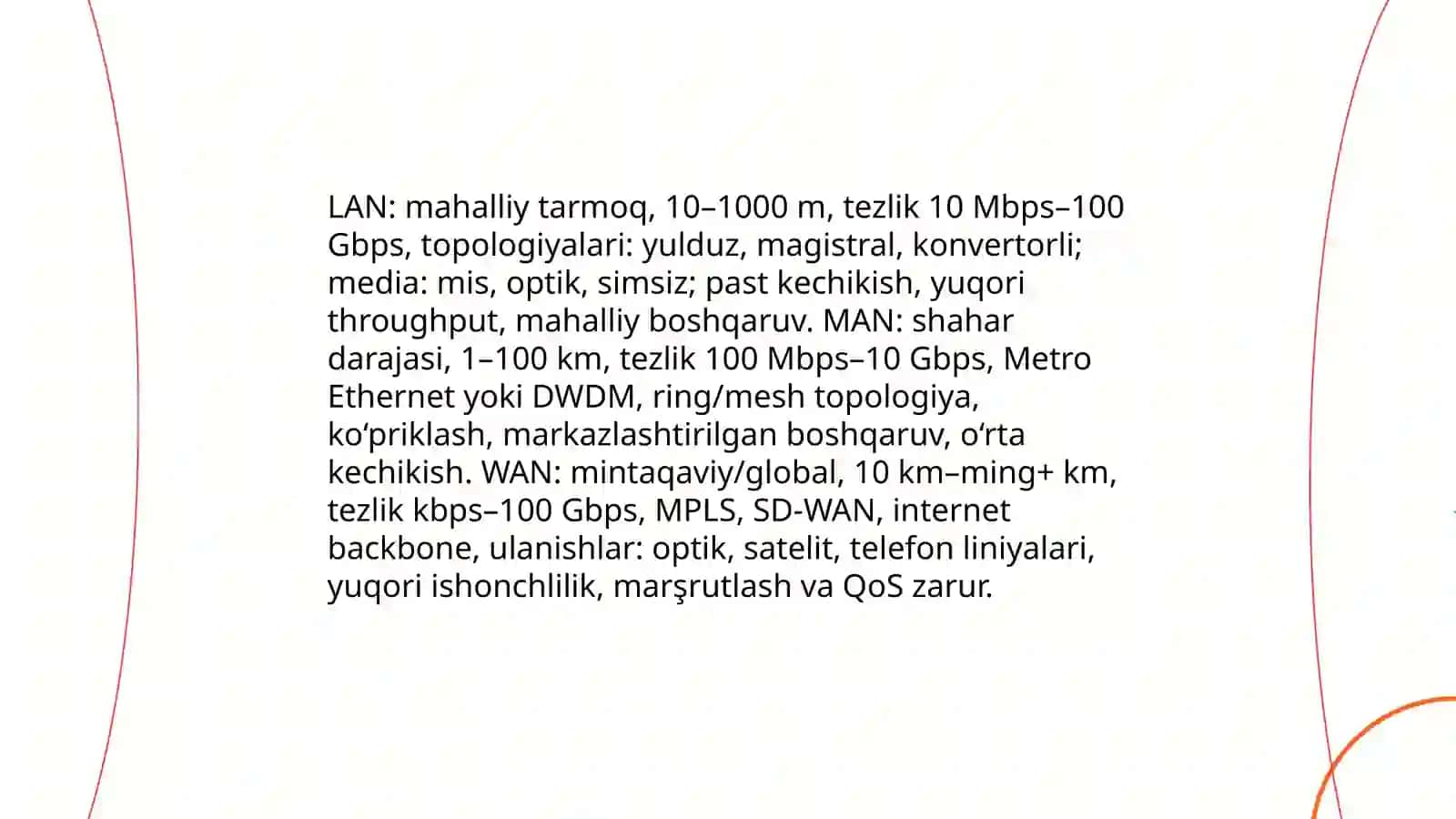 Tarmoq Arxitekturasi: Zamonaviy Tarmoqlarni Asosiy Tuzulishi 4