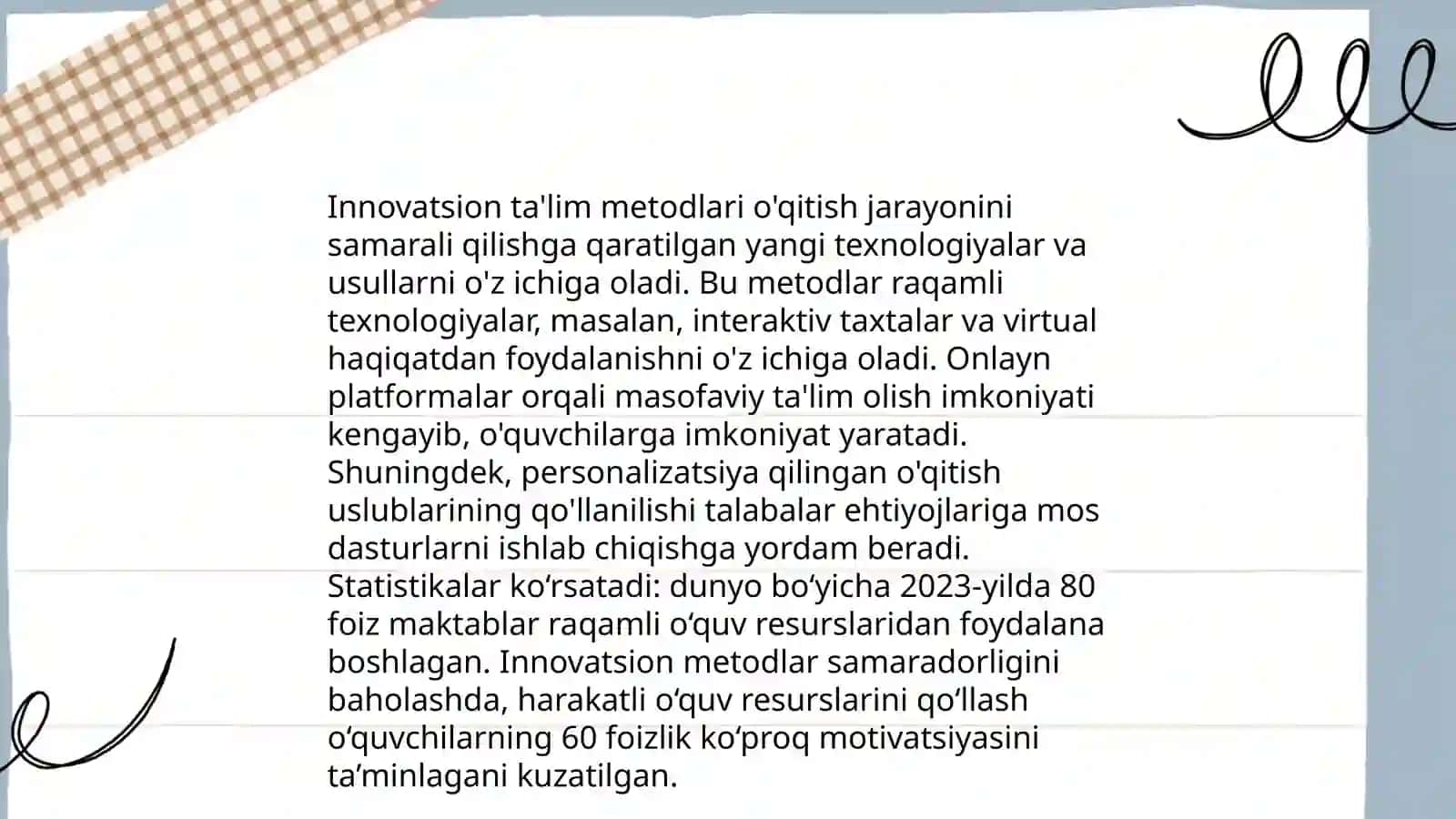 An'anaviy ta'lim metodlari 4