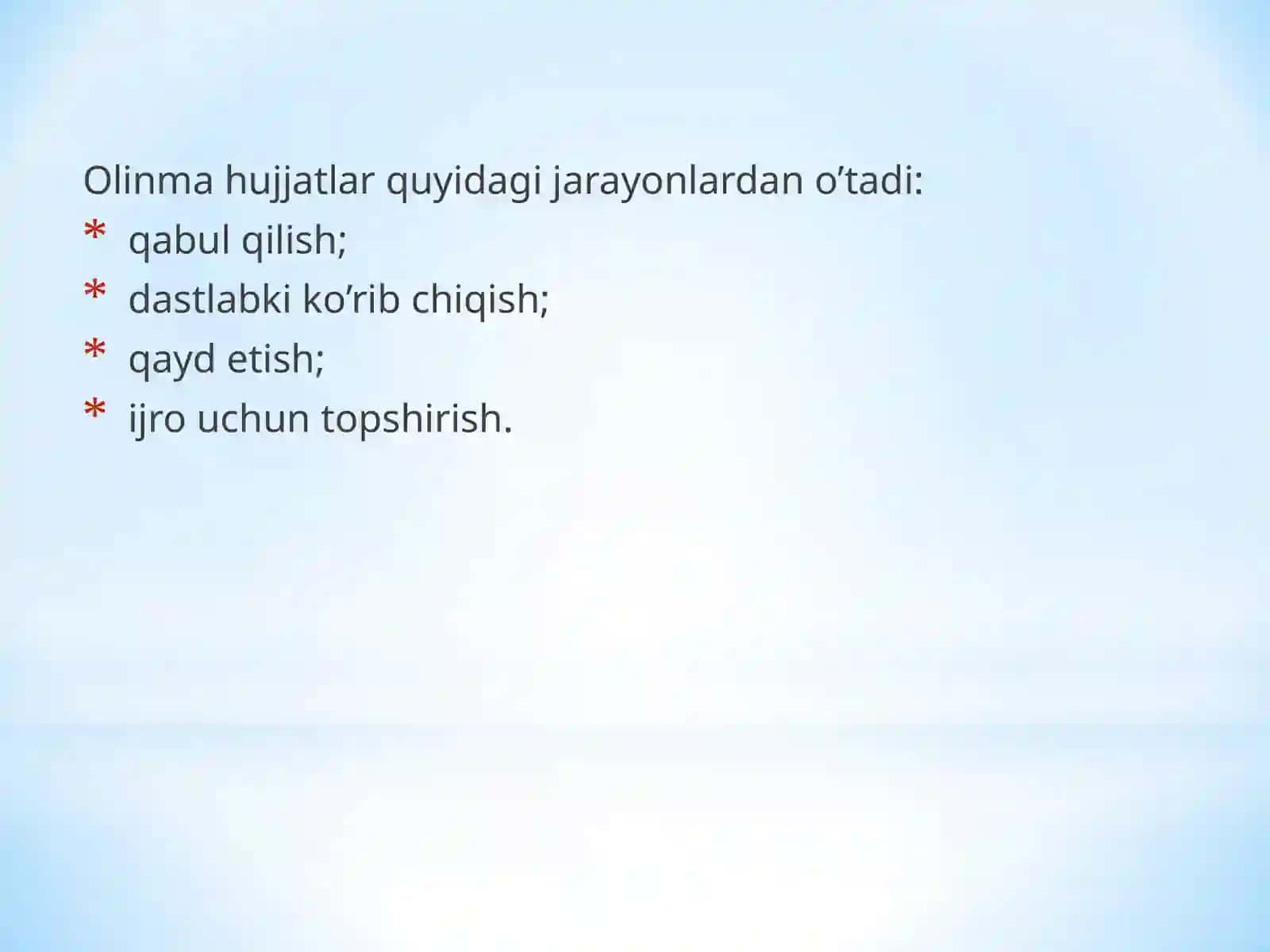 Hujjatlar ustida ishlash tartibi 4