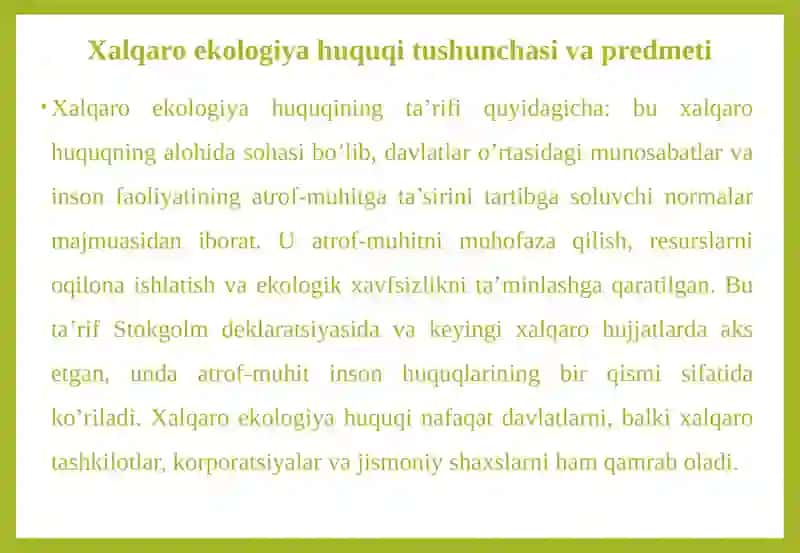 Xalqaro ekologiya huquqi 4