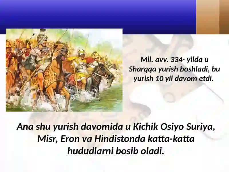 O‘rta Osiyo aholisining yunon – makedon istilochilariga qarshi kurashi 4