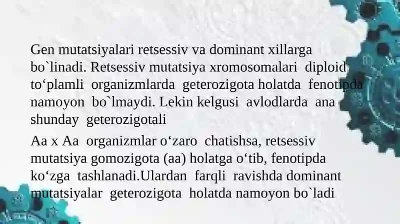 Xromosoma va genom mutatsiyalari 4