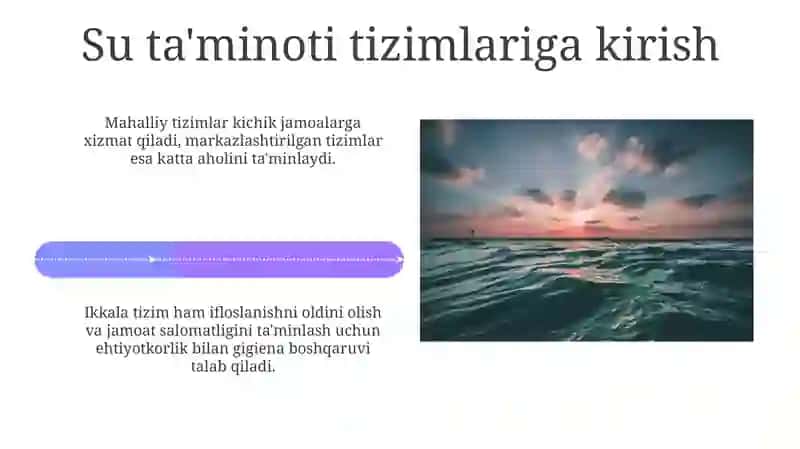 Markazlashtirilgan suv ta'minoti tizimlari 4